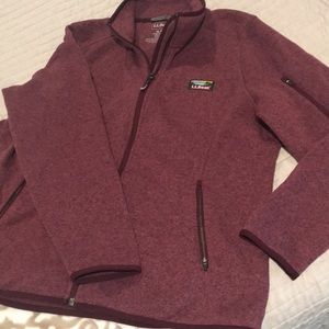 LLBean sweater fleece jacket